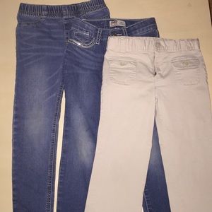 Lot of 2 jeans 1 khaki Cherokee lei & Circo 6X